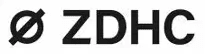 A black and white logo of zd