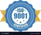 A seal that says iso 9 0 0 1 certified